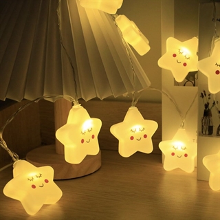 LED lyskæde med stjerner - 3 M 20 lys